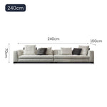 LUXORA S1236 Fabric Tech Sofa 210/240cm Wood Solid Length Frame