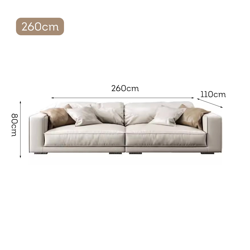 LUXORA S1262 Tech Fabric Length Solid Sofa Wood 220/260cm Frame