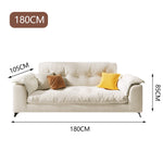 LUXORA S1268 Minimalist Style 180-220cm Solid Wood Fashionable Sofa High-Tech Fabric
