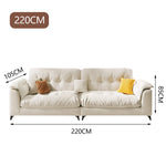 LUXORA S1268 Minimalist Style 180-220cm Solid Wood Fashionable Sofa High-Tech Fabric