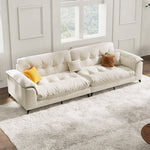 LUXORA S1268 Minimalist Style 180-220cm Solid Wood Fashionable Sofa High-Tech Fabric