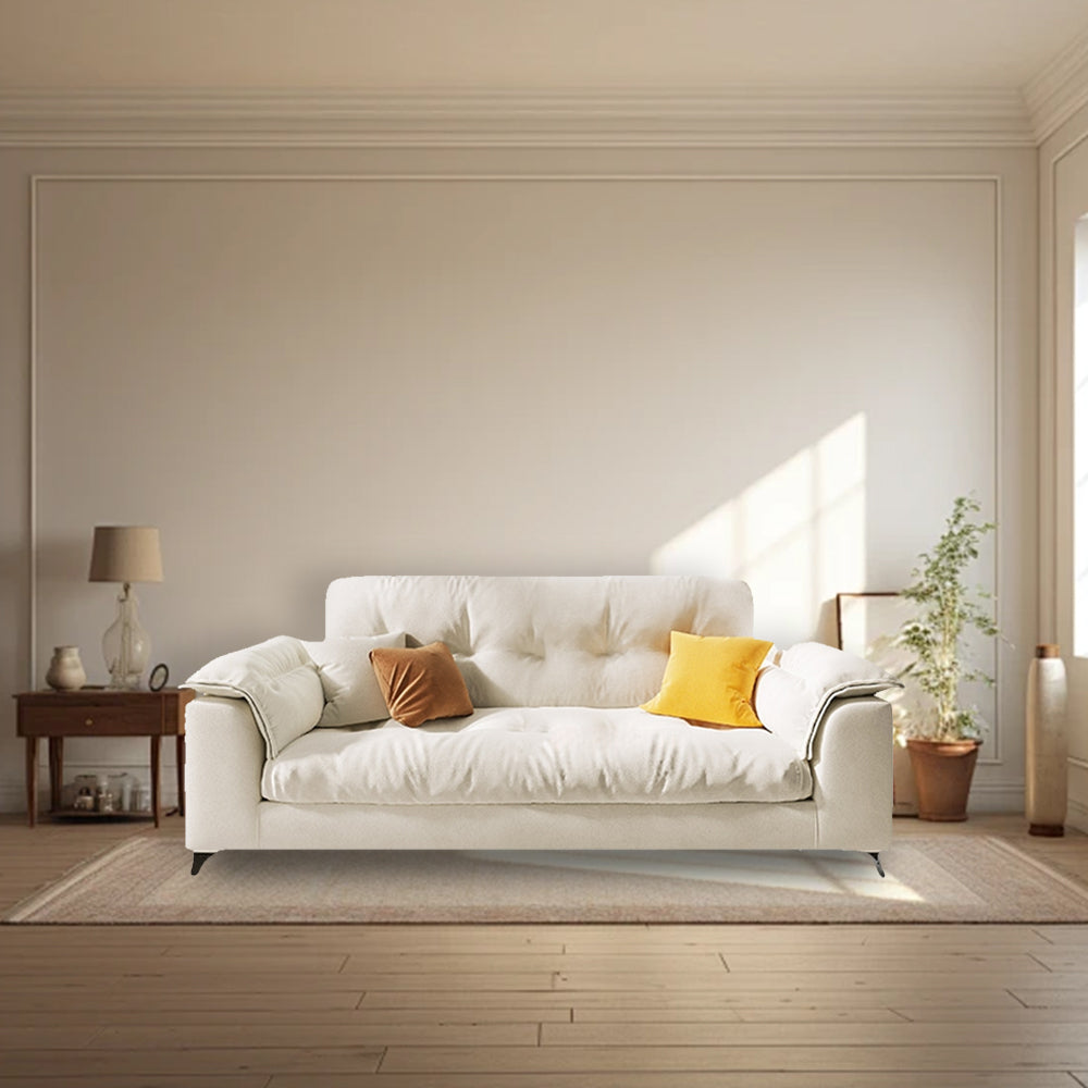 LUXORA S1268 Minimalist Style 180-220cm Solid Wood Fashionable Sofa High-Tech Fabric