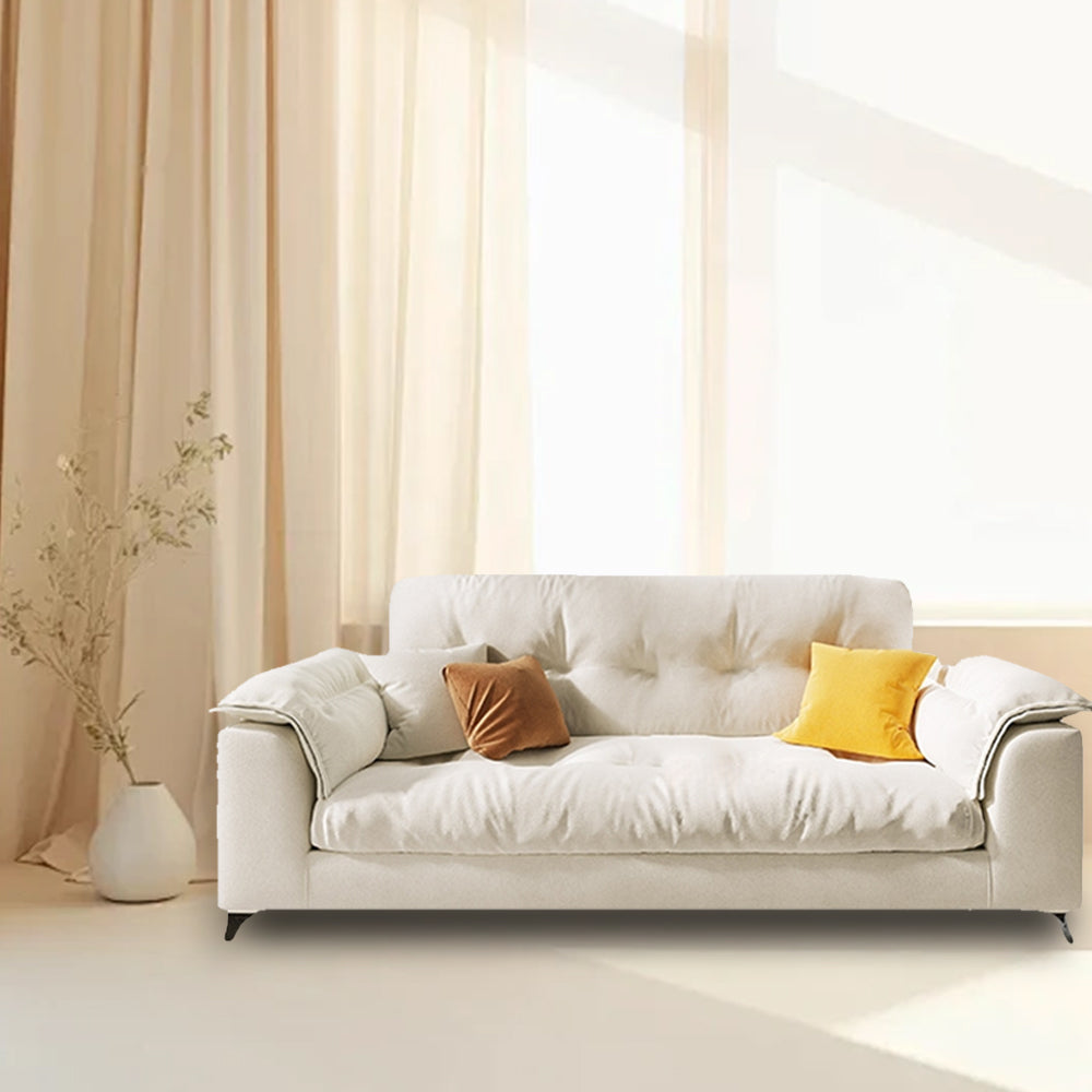 LUXORA S1268 Minimalist Style 180-220cm Solid Wood Fashionable Sofa High-Tech Fabric