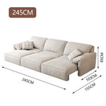 LUXORA S1270 Sofa High-Tech 210-245cm Electric Multifunctional Adjustable Fabric