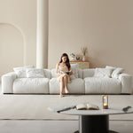 LUXORA S1282 Fashionable Solid Sofa Minimalist Wood Style 260-280cm High-Tech Fabric