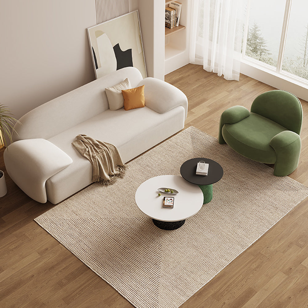 LUXORA S1285 Solid Style High-Tech Sofa Minimalist Fashionable Wood 210cm Fabric