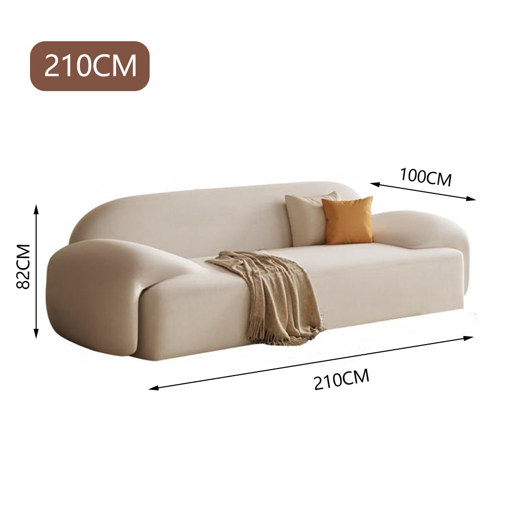 LUXORA S1285 Solid Style High-Tech Sofa Minimalist Fashionable Wood 210cm Fabric