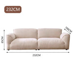 LUXORA S1288 Style High-Tech Minimalist Solid Fashionable 232cm Sofa Wood Fabric