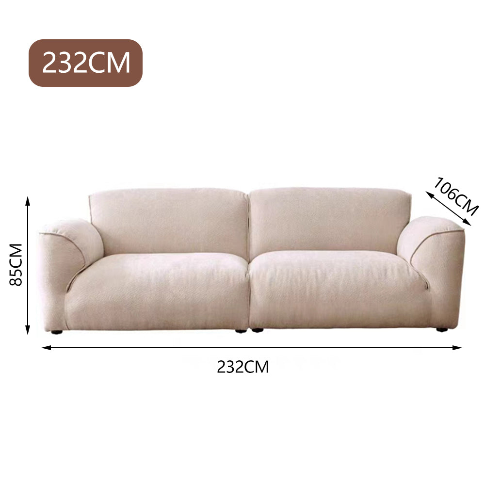 LUXORA S1288 Style High-Tech Minimalist Solid Fashionable 232cm Sofa Wood Fabric