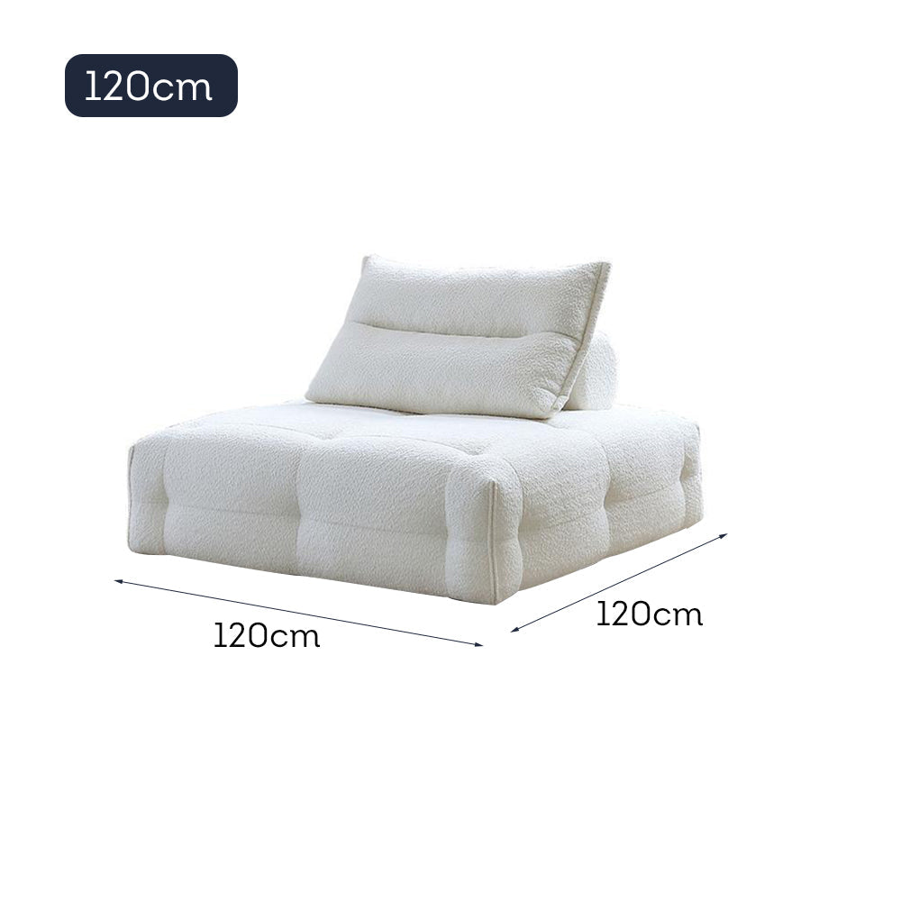 LUXORA S1298 Tech Fabric 105/120cm Length Sofa Solid Wood Frame