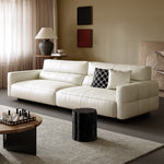 LUXORA S1311 Leather Length 180/200cm Fabric Sofa Microfiber Wood Solid Frame