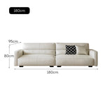 LUXORA S1311 Leather Length 180/200cm Fabric Sofa Microfiber Wood Solid Frame