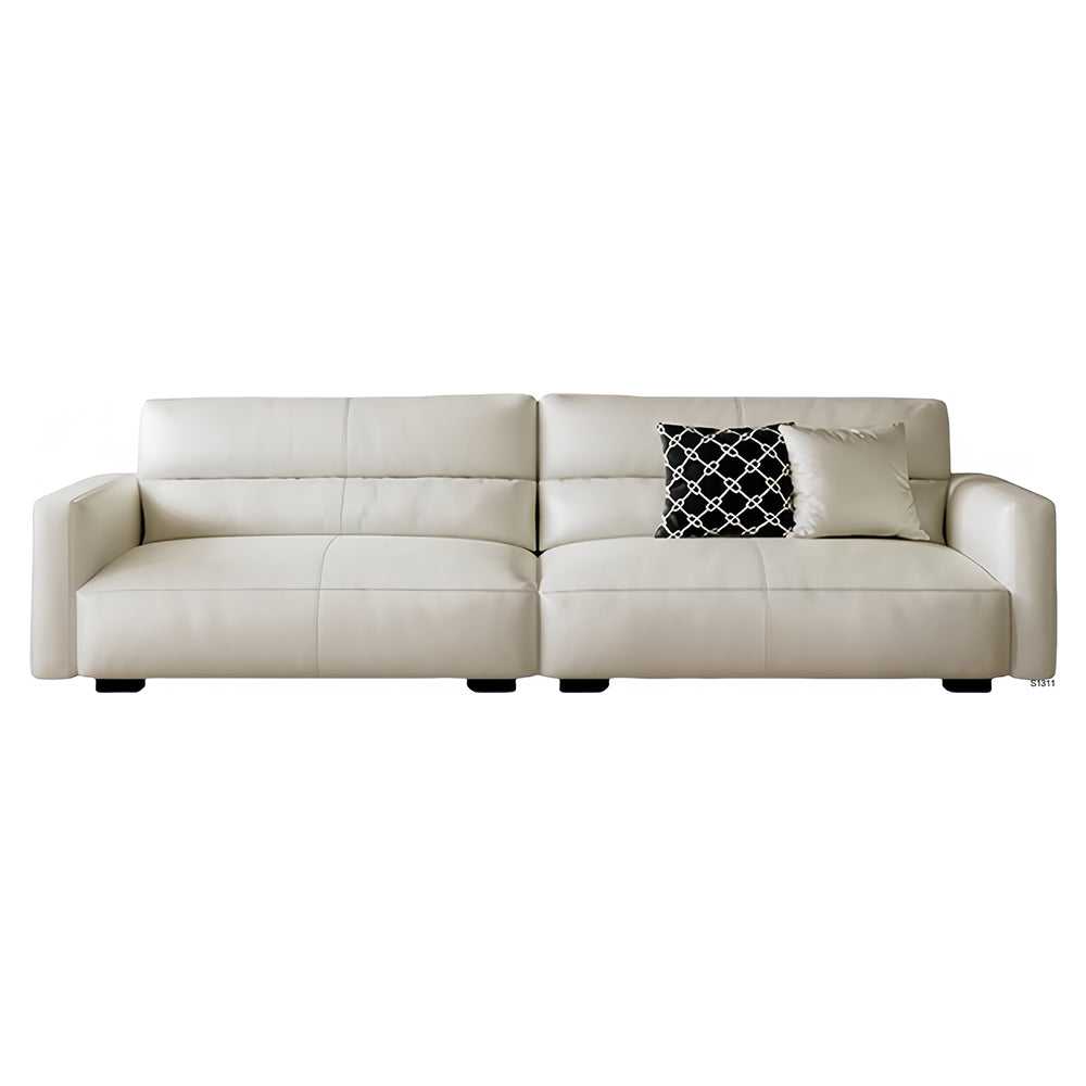 LUXORA S1311 Leather Length 180/200cm Fabric Sofa Microfiber Wood Solid Frame