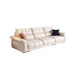 LUXORA S1314 250cm Fabric Microfiber Wood Sofa Leather Length Solid Frame
