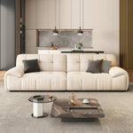 LUXORA S1316 210/250cm Leather Length Fabric Wood Sofa Solid Microfiber Frame