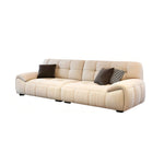 LUXORA S1316 210/250cm Leather Length Fabric Wood Sofa Solid Microfiber Frame