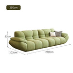 LUXORA S1317 Tech Fabric Sofa Length Wood 220/250cm Solid Frame