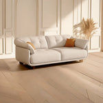 LUXORA S1322 Leather Wood Fabric Solid Sofa Length Microfiber 220cm Frame