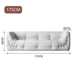 LUXORA S1329 175-223cm Fashionable Wood Minimalist Solid High-Tech Sofa Style Fabric