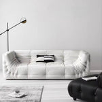 LUXORA S1329 175-223cm Fashionable Wood Minimalist Solid High-Tech Sofa Style Fabric