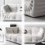 LUXORA S1329 175-223cm Fashionable Wood Minimalist Solid High-Tech Sofa Style Fabric