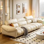 LUXORA S1331 Microfiber Leather Wood Length Fabric Sofa Solid 250/280cm Frame