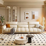 LUXORA S1331 Microfiber Leather Wood Length Fabric Sofa Solid 250/280cm Frame