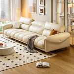 LUXORA S1331 Microfiber Leather Wood Length Fabric Sofa Solid 250/280cm Frame