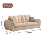LUXORA S1340 Wood Minimalist Style Sofa 175-210cm Solid Fashionable High-Tech Fabric