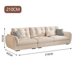 LUXORA S1340 Wood Minimalist Style Sofa 175-210cm Solid Fashionable High-Tech Fabric