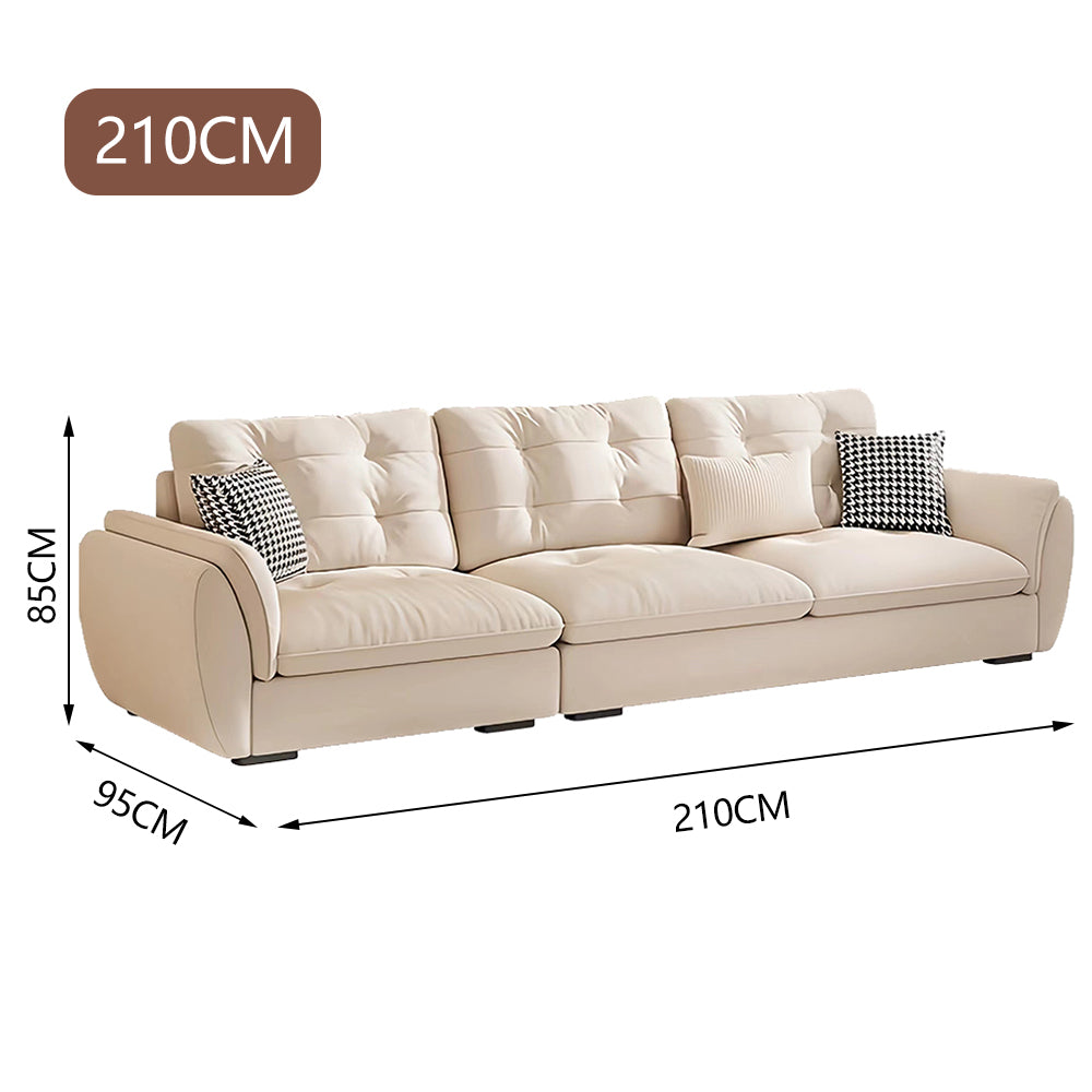 LUXORA S1340 Wood Minimalist Style Sofa 175-210cm Solid Fashionable High-Tech Fabric
