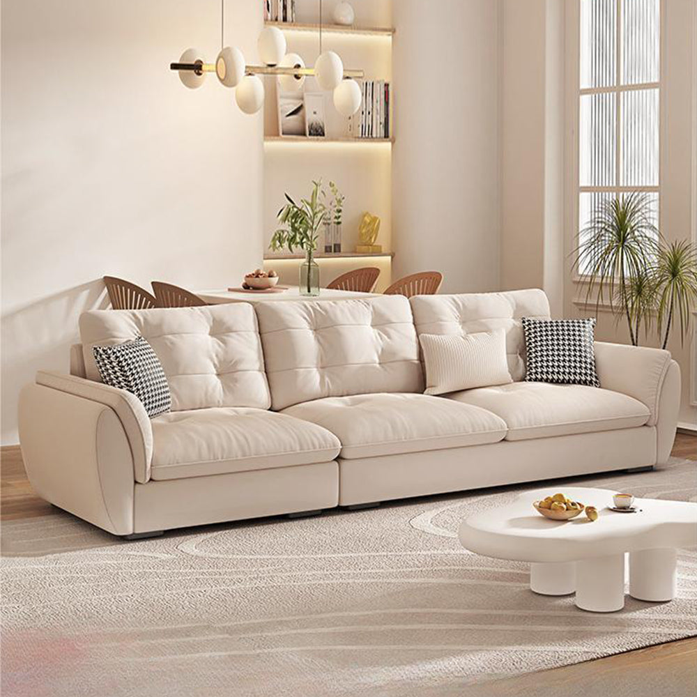 LUXORA S1340 Wood Minimalist Style Sofa 175-210cm Solid Fashionable High-Tech Fabric