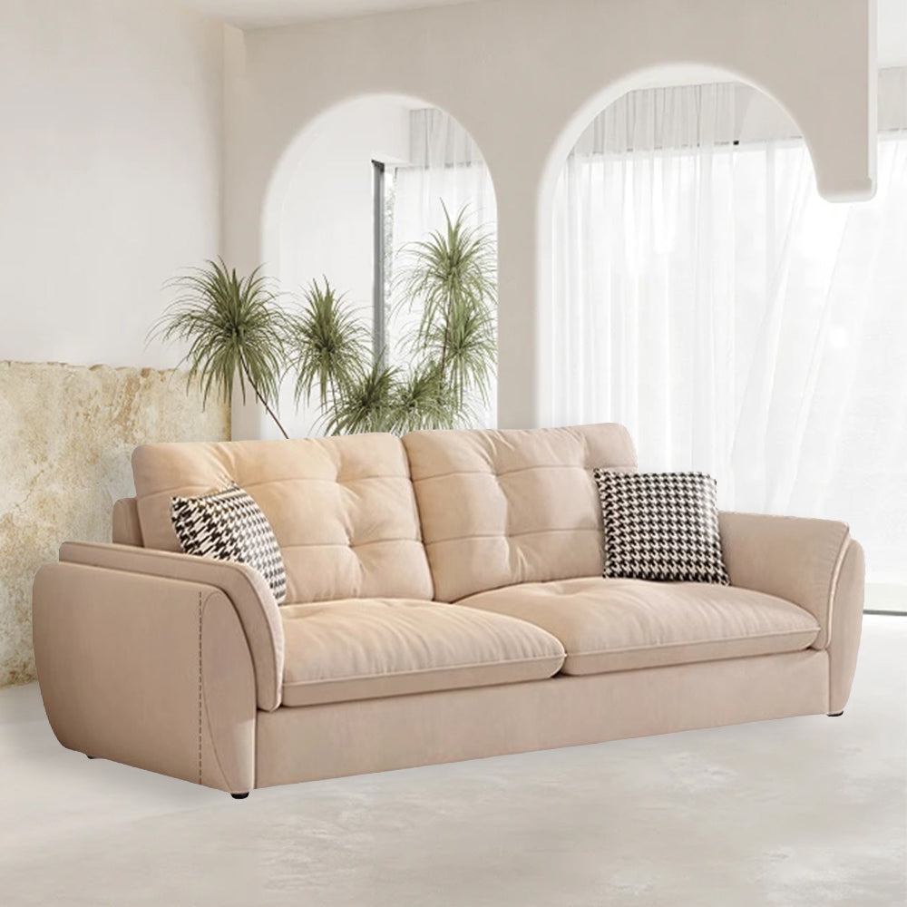 LUXORA S1340 Wood Minimalist Style Sofa 175-210cm Solid Fashionable High-Tech Fabric