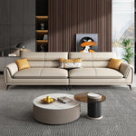 LUXORA S1341 Microfiber Leather 170/210cm Fabric Length Wood Solid Sofa Frame