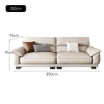 LUXORA S1371 Solid Wood Faux Sofa 250/280cm Length Leather Frame