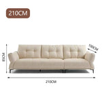 LUXORA S1376 Wood Solid Sofa Fashionable Minimalist High-Tech 170-210cm Style Fabric