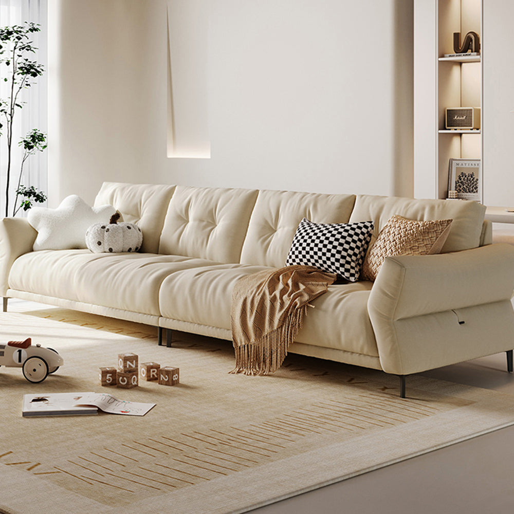 LUXORA S1376 Wood Solid Sofa Fashionable Minimalist High-Tech 170-210cm Style Fabric