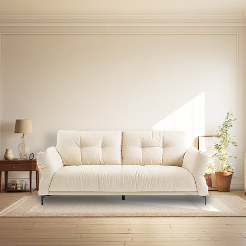 LUXORA S1376 Wood Solid Sofa Fashionable Minimalist High-Tech 170-210cm Style Fabric