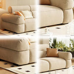 LUXORA S1379 Wood Style Solid Sofa Minimalist Fashionable 170-210cm High-Tech Fabric
