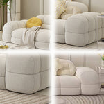 LUXORA S1380 Teddy 230cm Wood Sofa Solid Fashionable Style Minimalist Fabric