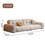 LUXORA S1381 Style High-Tech Minimalist Solid Sofa Fashionable Wood 170-210cm Fabric