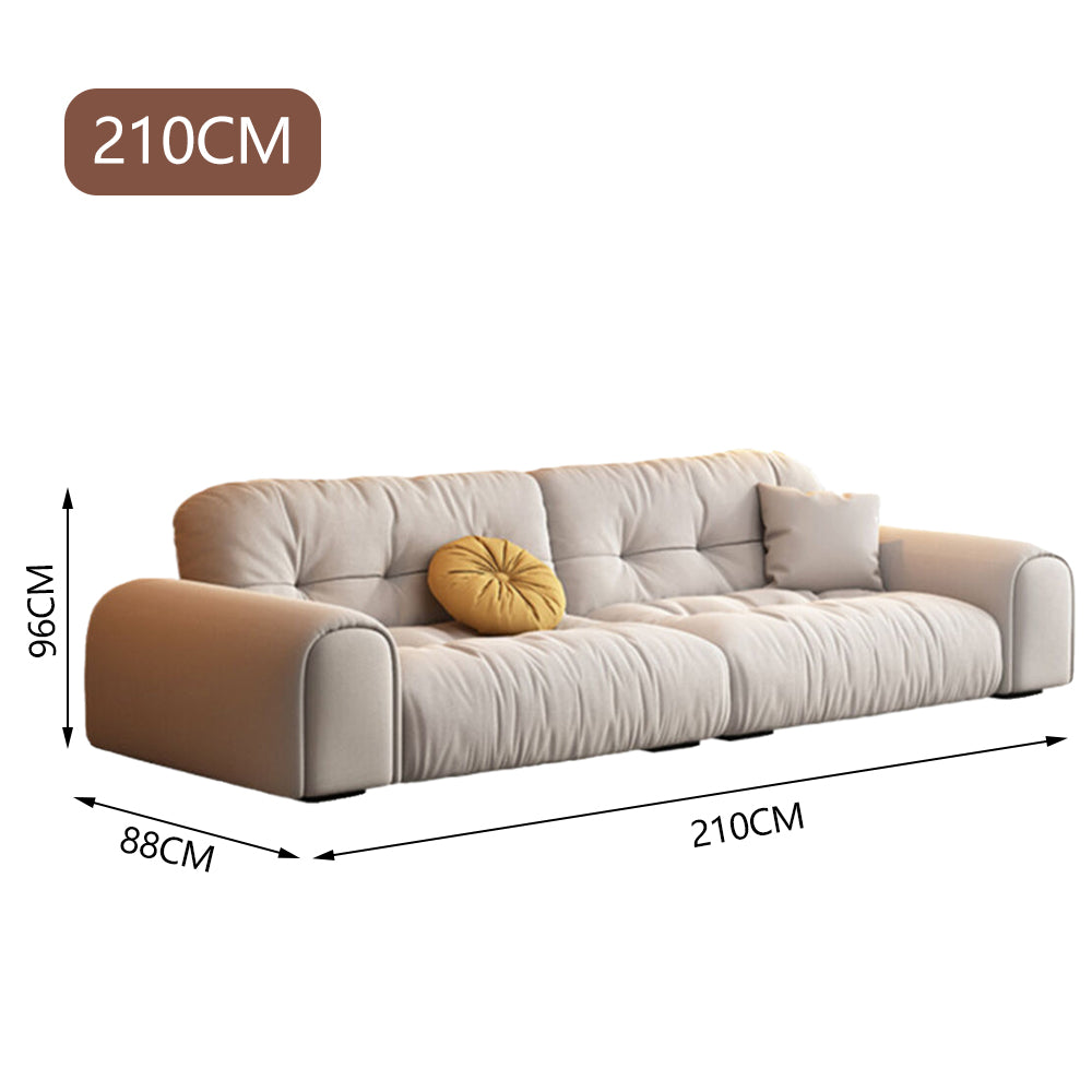 LUXORA S1381 Style High-Tech Minimalist Solid Sofa Fashionable Wood 170-210cm Fabric