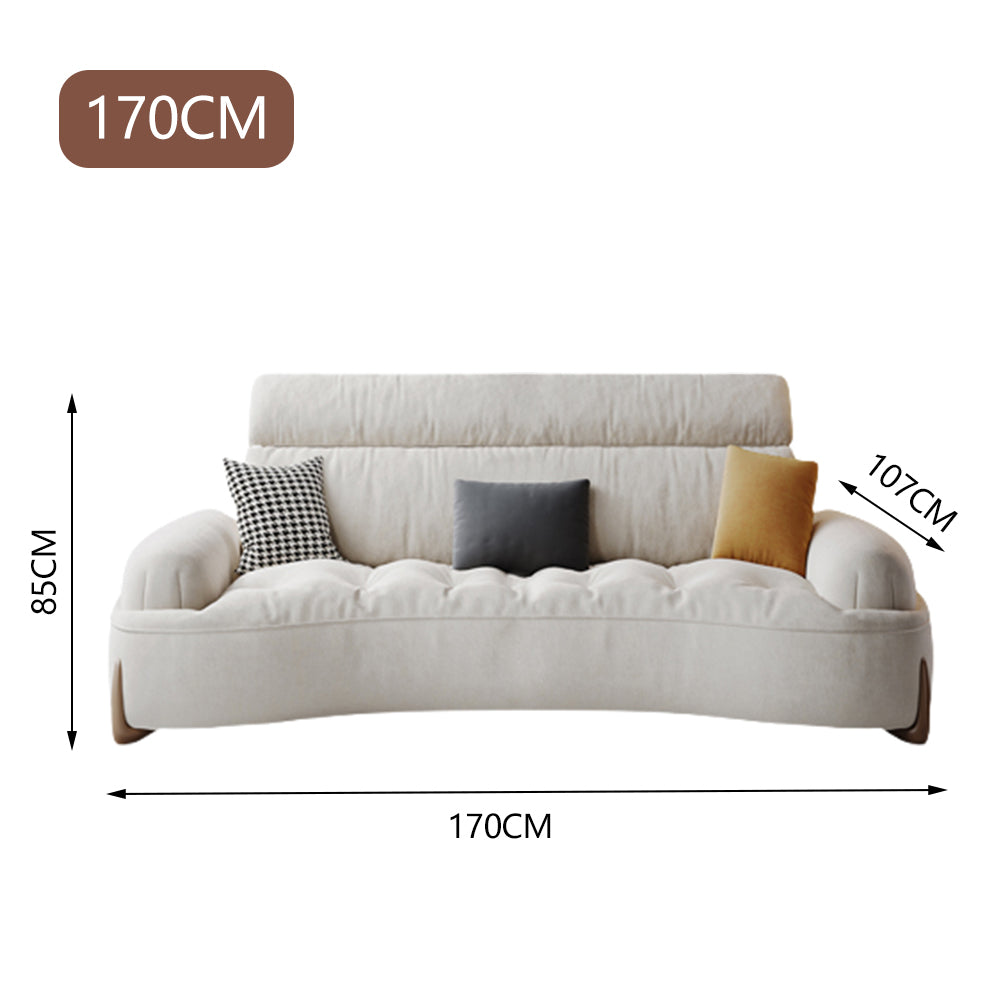 LUXORA S1385 Style High-Tech Wood Fashionable Minimalist Sofa Solid 170-210cm Fabric