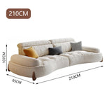 LUXORA S1385 Style High-Tech Wood Fashionable Minimalist Sofa Solid 170-210cm Fabric