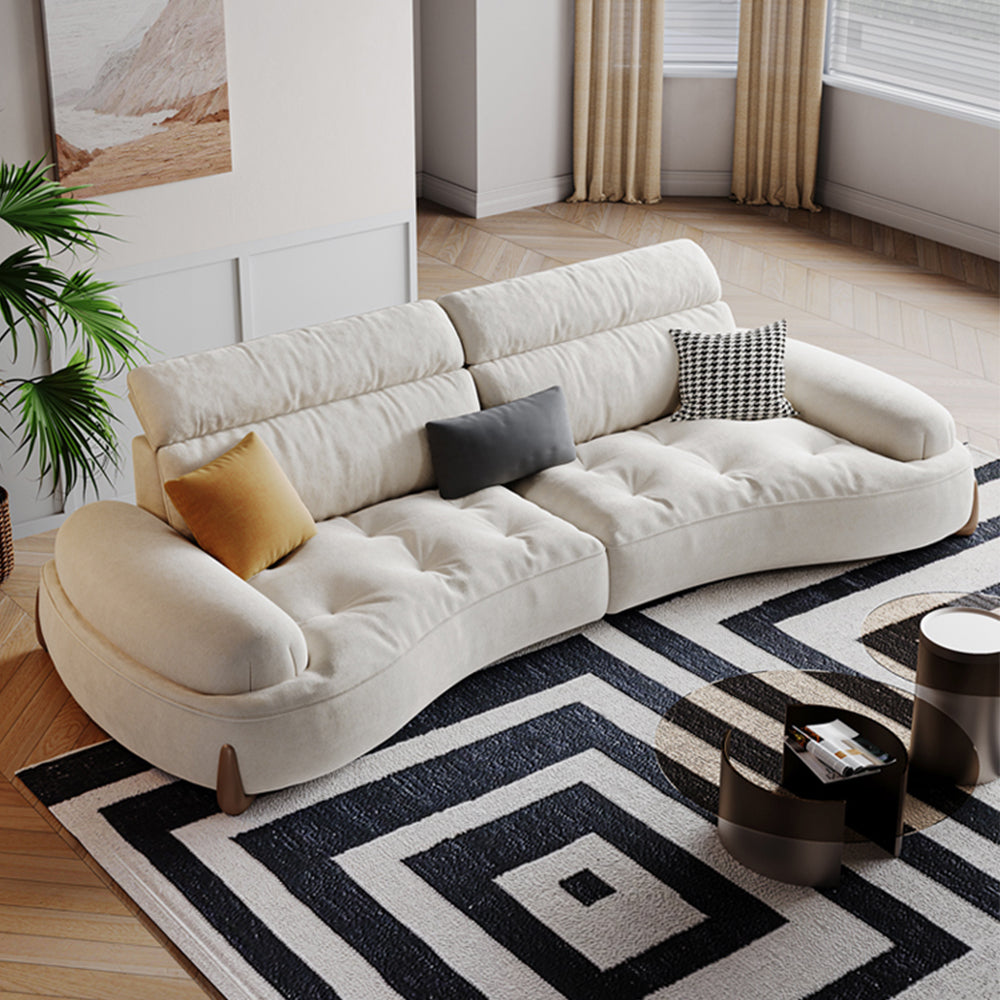 LUXORA S1385 Style High-Tech Wood Fashionable Minimalist Sofa Solid 170-210cm Fabric