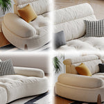LUXORA S1385 Style High-Tech Wood Fashionable Minimalist Sofa Solid 170-210cm Fabric