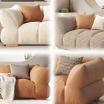 LUXORA S1386 High-Tech Style 170-210cm Wood Minimalist Sofa Solid Fashionable Fabric