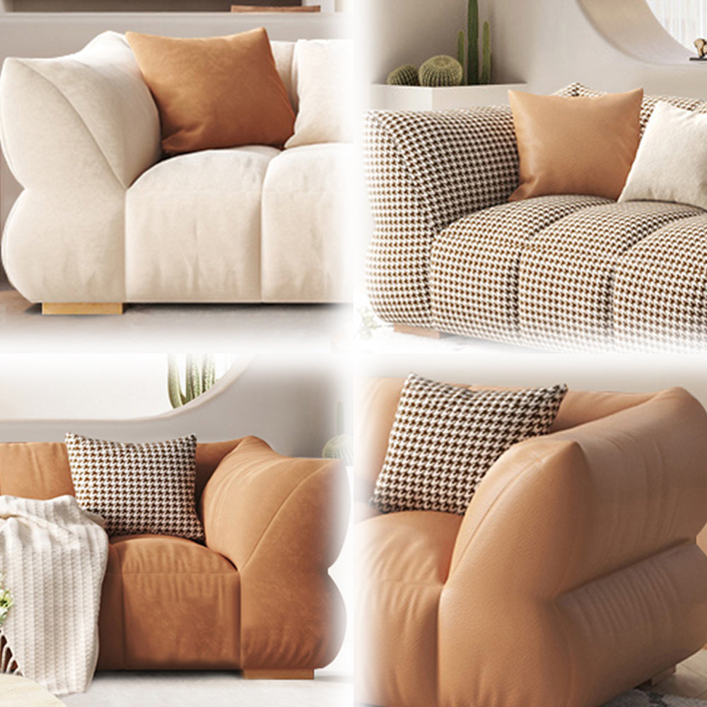 LUXORA S1386 High-Tech Style 170-210cm Wood Minimalist Sofa Solid Fashionable Fabric