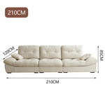 LUXORA S1393 Sofa 170-210cm Removable Backrest High-Tech Fabric