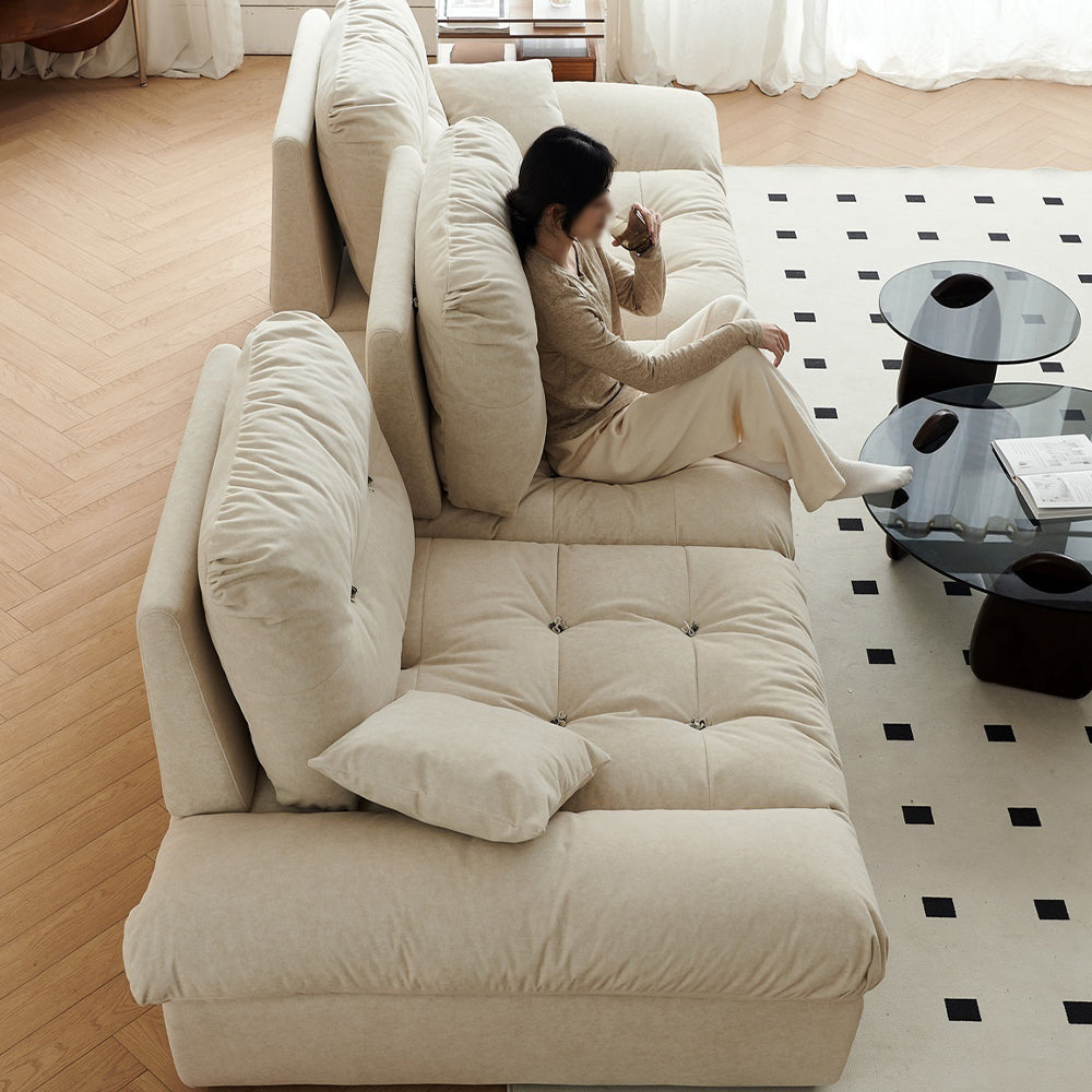 LUXORA S1393 Sofa 170-210cm Removable Backrest High-Tech Fabric